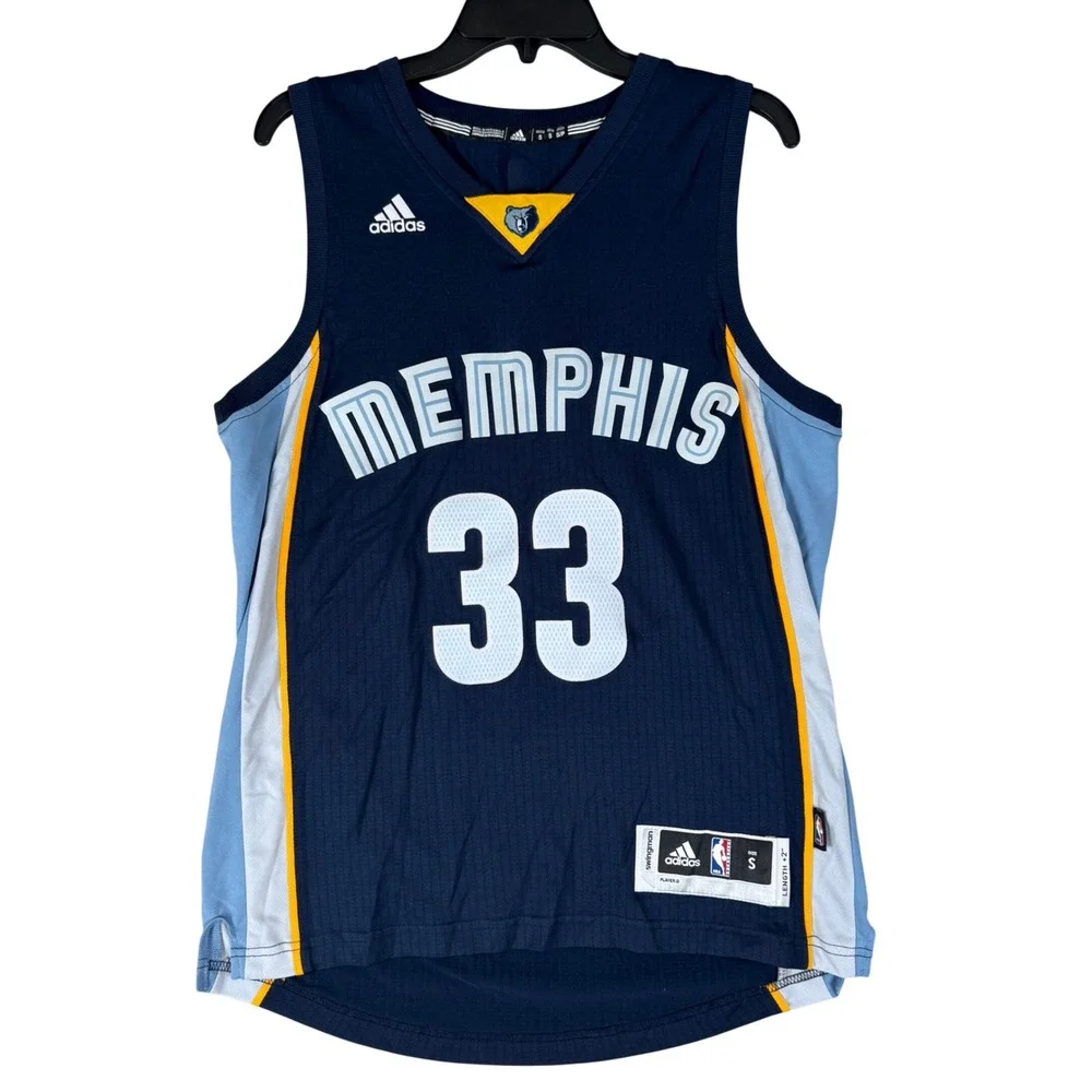 Adidas Memphis Grizzlies Jersey Small Marc Gasol 33 NBA Swingman Blue Basketball